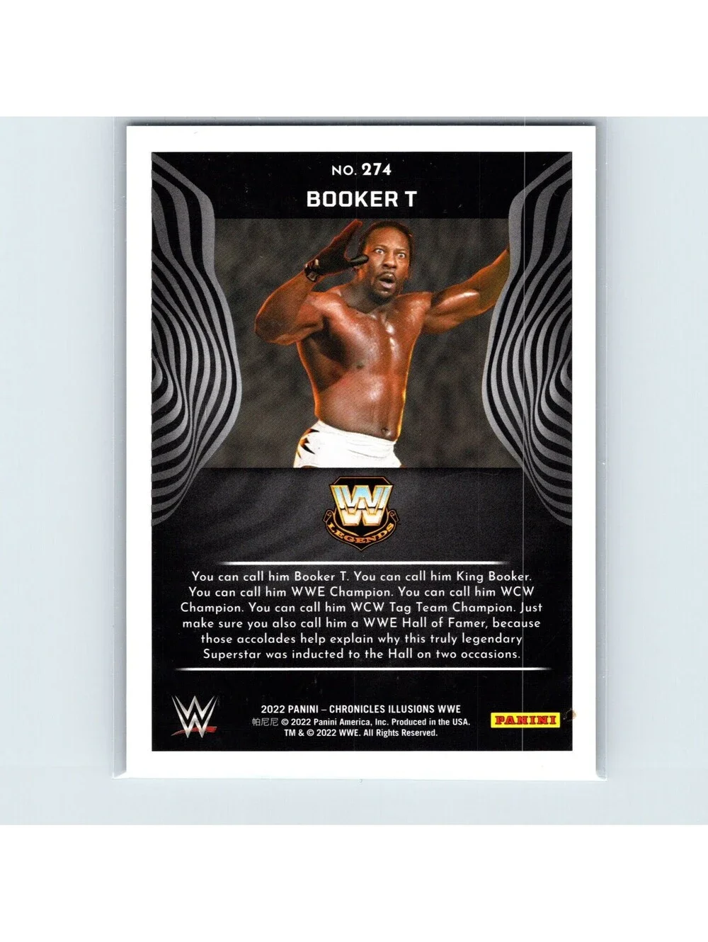 2022 Panini Chronicles WWE Booker T #274 Green #/99